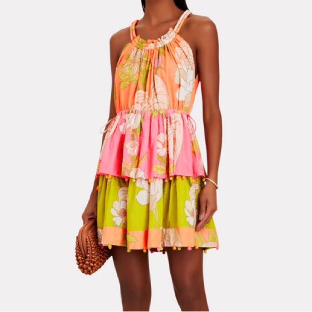 Farm Rio Tropical Pom Pom Dress NWT